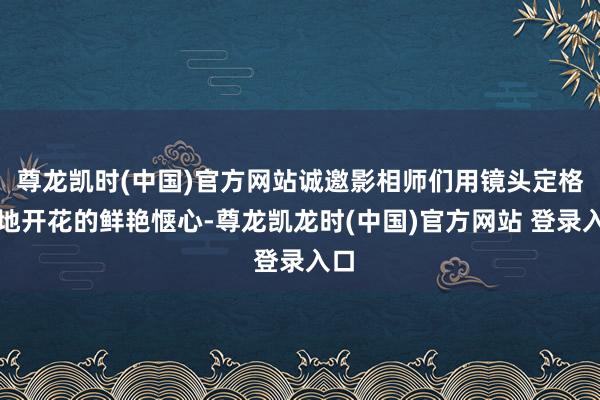 尊龙凯时(中国)官方网站诚邀影相师们用镜头定格遍地开花的鲜艳惬心-尊龙凯龙时(中国)官方网站 登录入口